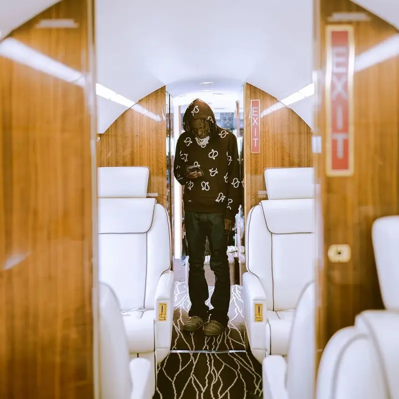 Rich The Kid outfit in Amiri, Custom, and Dior, 2021