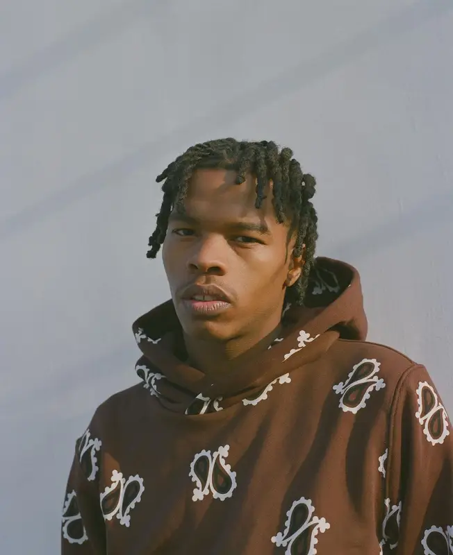 Lil Baby outfit in Amiri and Timberland, 2020