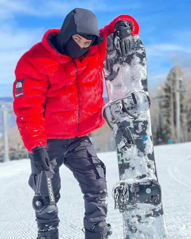DDG outfit in Supreme, Moncler, and The North Face, 2021