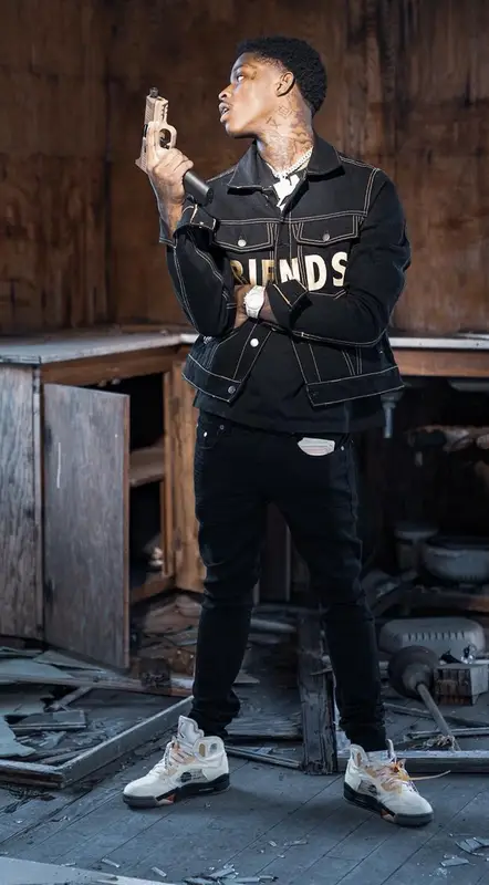 Quando Rondo outfit in Vlone, Amiri, and Jordan, 2021