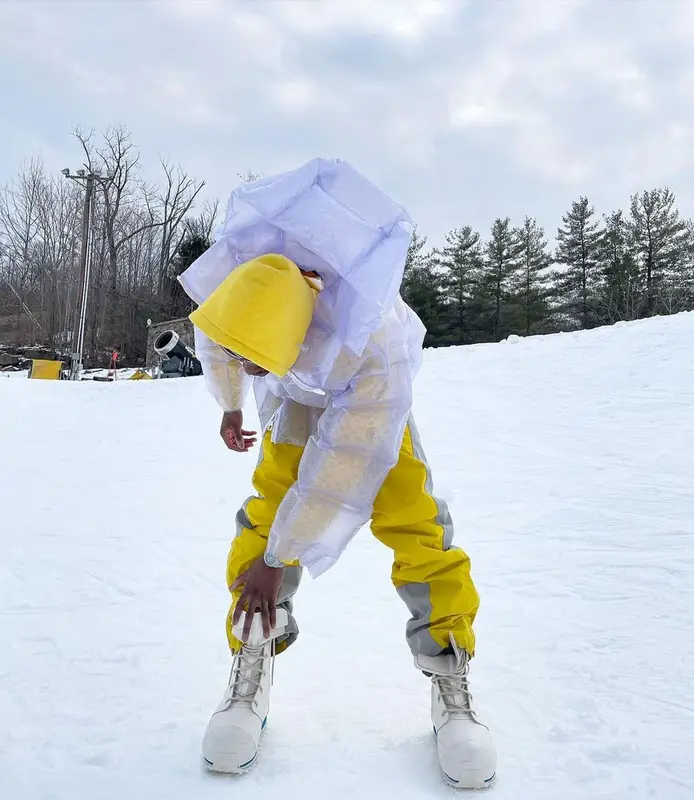 Bloody Osiris outfit in Supreme, Raf Simons, and Rick Owens, 2021