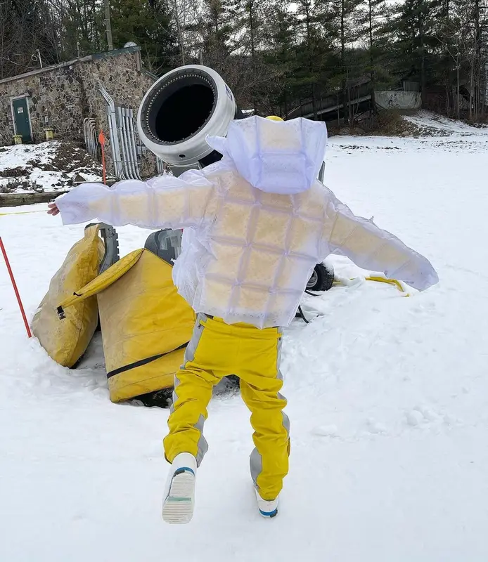 Bloody Osiris outfit in Supreme, Raf Simons, and Rick Owens, 2021