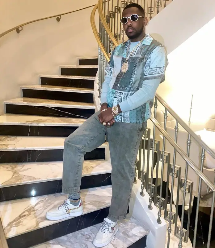 Fabolous outfit in Amiri and John Geiger, 2021
