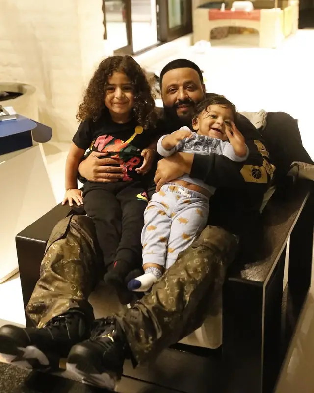 DJ Khaled outfit in Jordan, Supreme, and Louis Vuitton, 2021