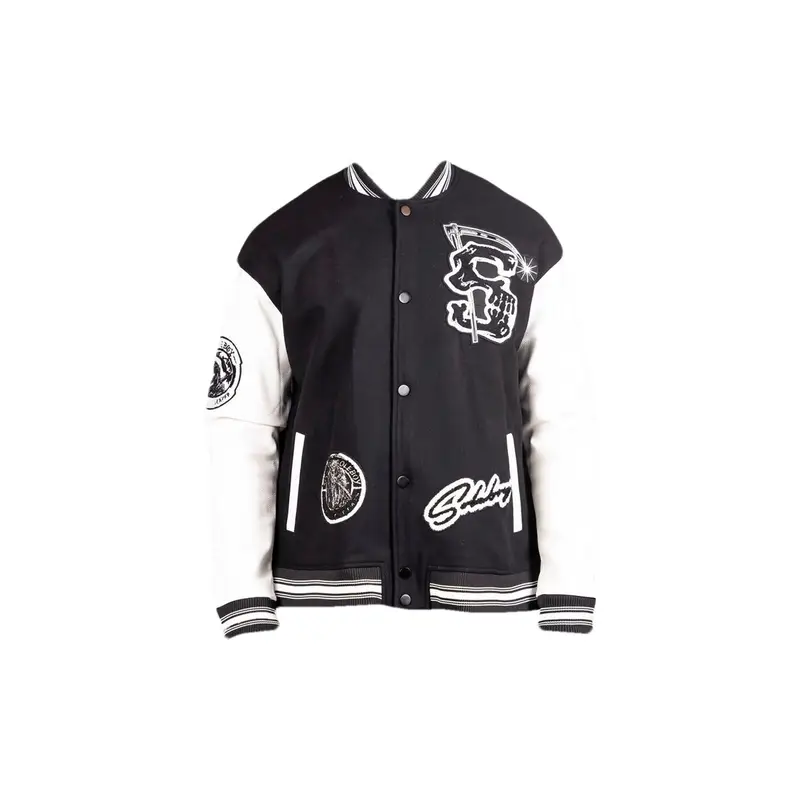 SoleBoy Reaper Black Varsity Jacket $500