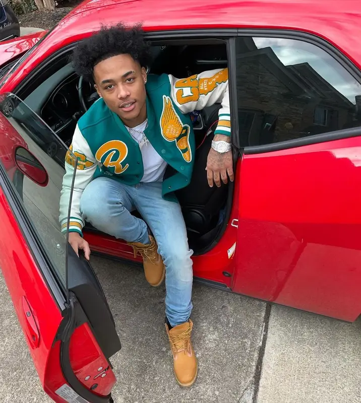 Luh Kel outfit in Saint Laurent, Timberland, and Louis Vuitton, 2021