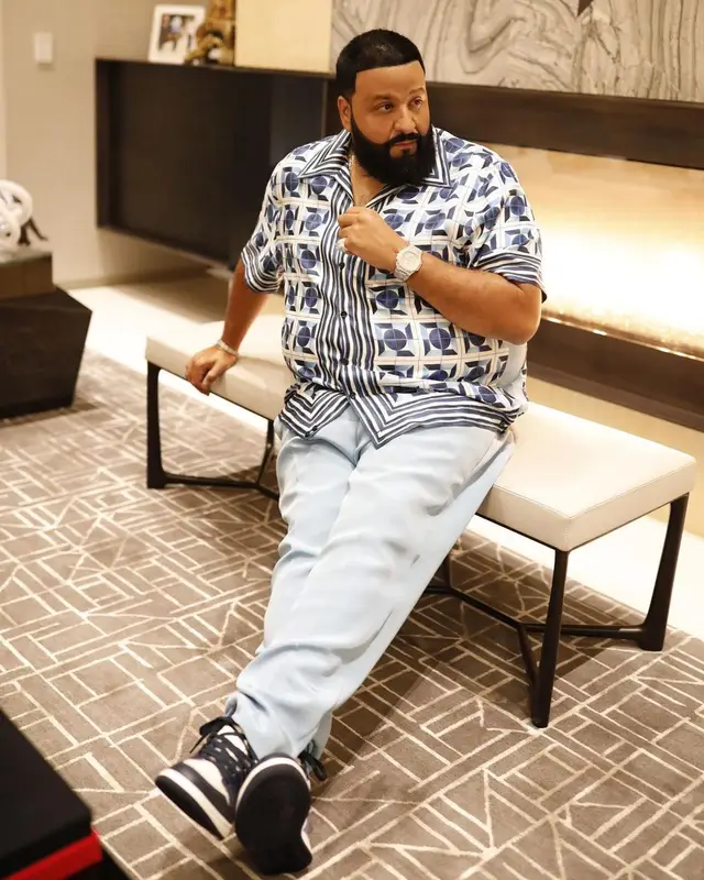 DJ Khaled outfit in Dolce & Gabbana and Nike, 2021