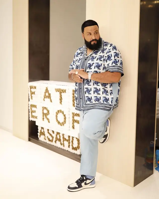 DJ Khaled outfit in Dolce & Gabbana and Nike, 2021