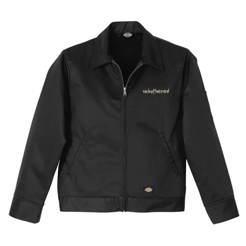 Lil Skies Merch Unbothered Workman Jacket (black) $115