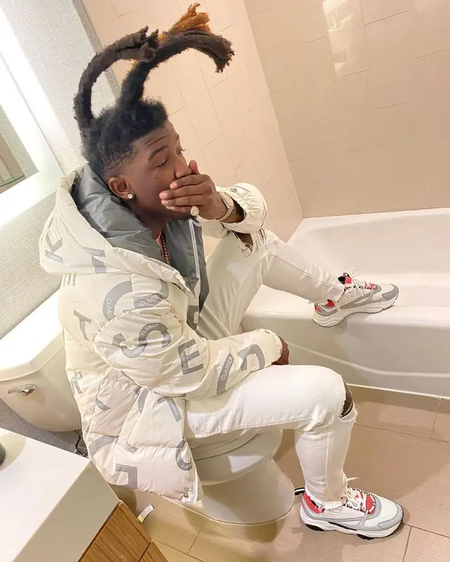 Hot Boii outfit in Amiri and Dior, 2021