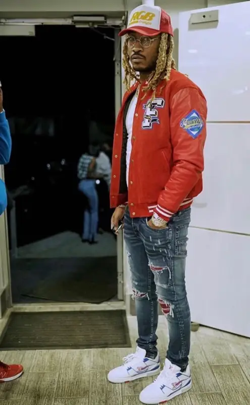 Future outfit in Amiri, Louis Vuitton, and RoyGBiv, 2021