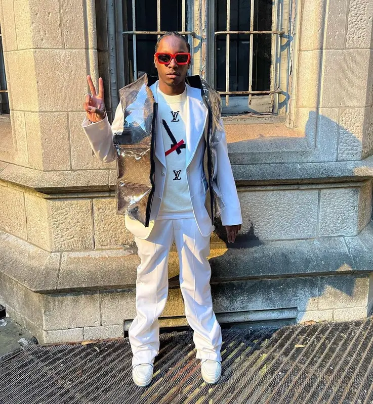 Bloody Osiris outfit in Louis Vuitton, 2021