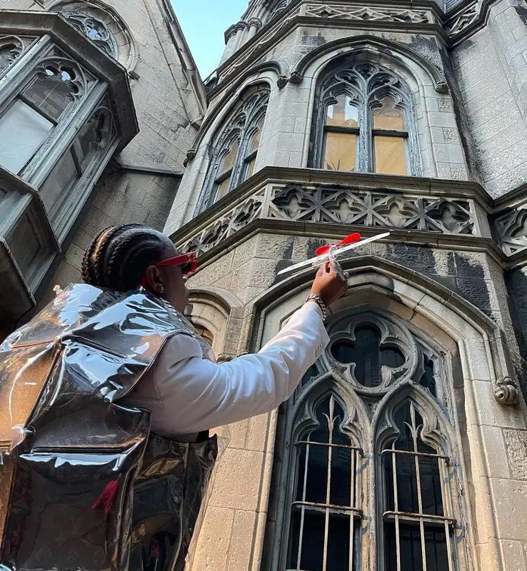 Bloody Osiris outfit in Louis Vuitton, 2021