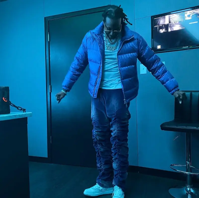 2 Chainz outfit in Dior and Marc Jacques Burton, 2021