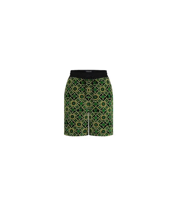 Louis Vuitton Black 'Jamaican Flower' Shorts