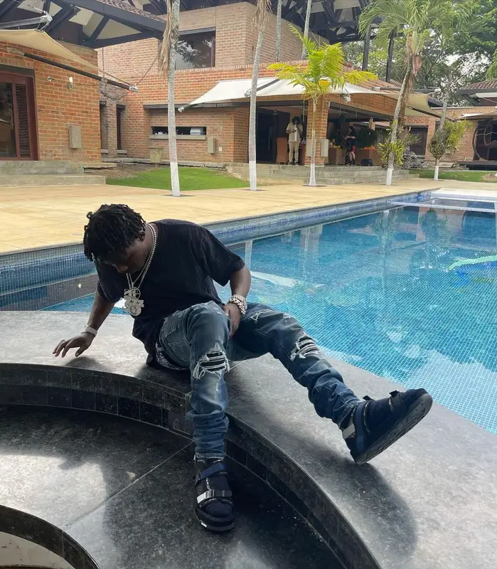 Jackboy outfit in Dior and Amiri, 2021
