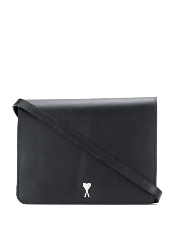 Ami Alexandre Mattiussi Large Accordion Bag In Black $790