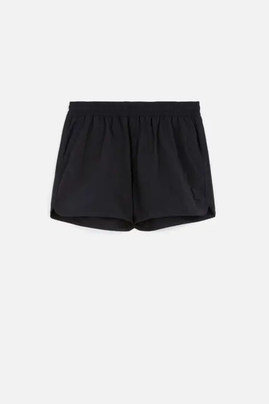 Ami Alexandre Mattiussi Ami De Coeur-patch Swim Shorts In Black $200