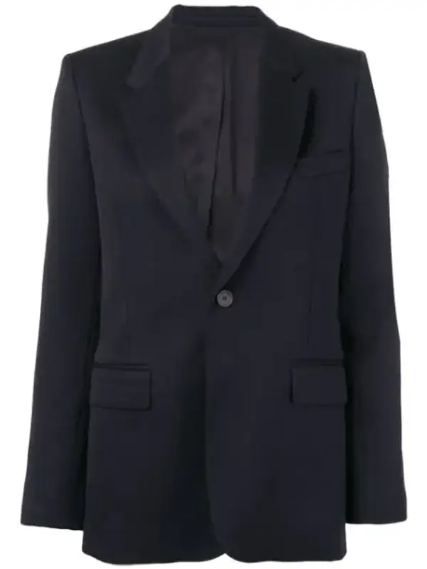 Ami Alexandre Mattiussi Women's Lined Two Buttons Jacket In Blue $860