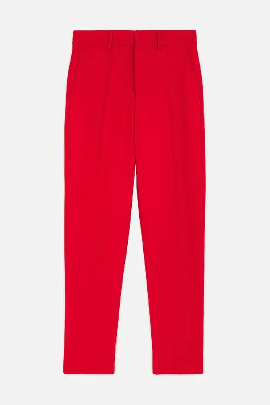 Ami Alexandre Mattiussi Cigarette Leg Trousers In Red $545