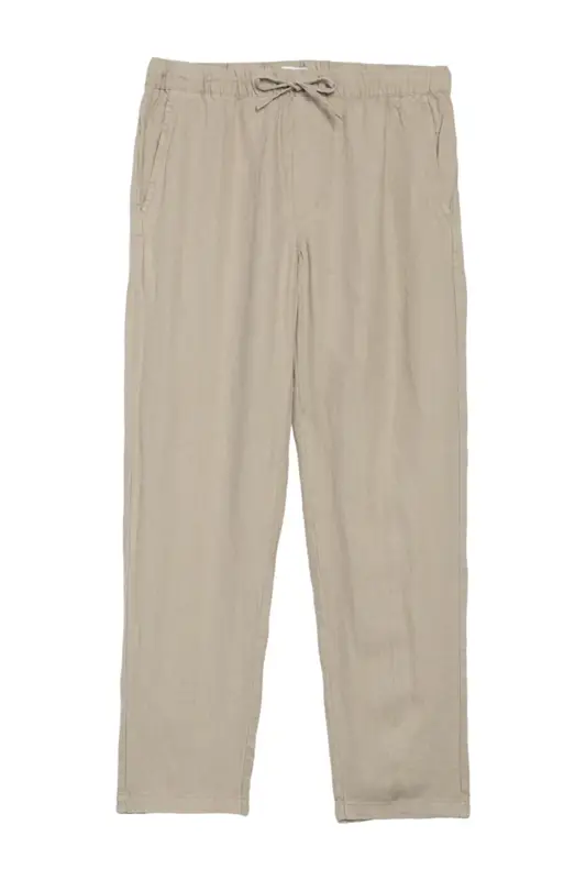 Onia Carter Drawstring Linen Pants In Dune $140