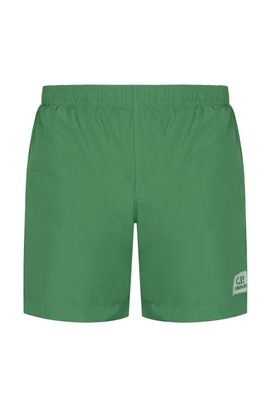 C.P. Company Branding Swimshorts In Green $173