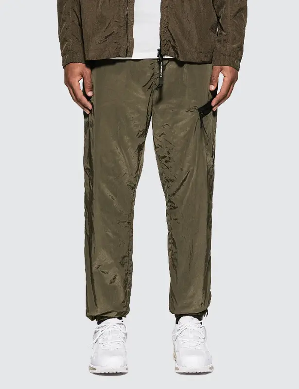 C.P. Company Green 'lens' Pants In 660 Olive $225