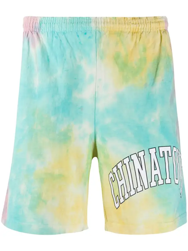 Market Tie-dye-print Track Shorts In Blue $80