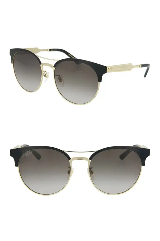 gucci core 56mm round sunglasses