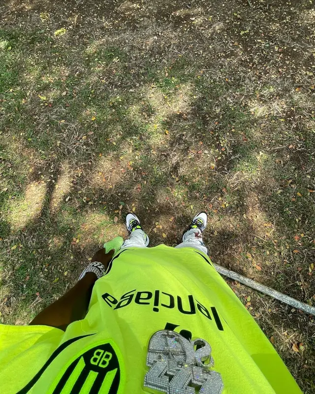 Jackboy outfit in Balenciaga, Amiri, and Grateful Dead, 2021