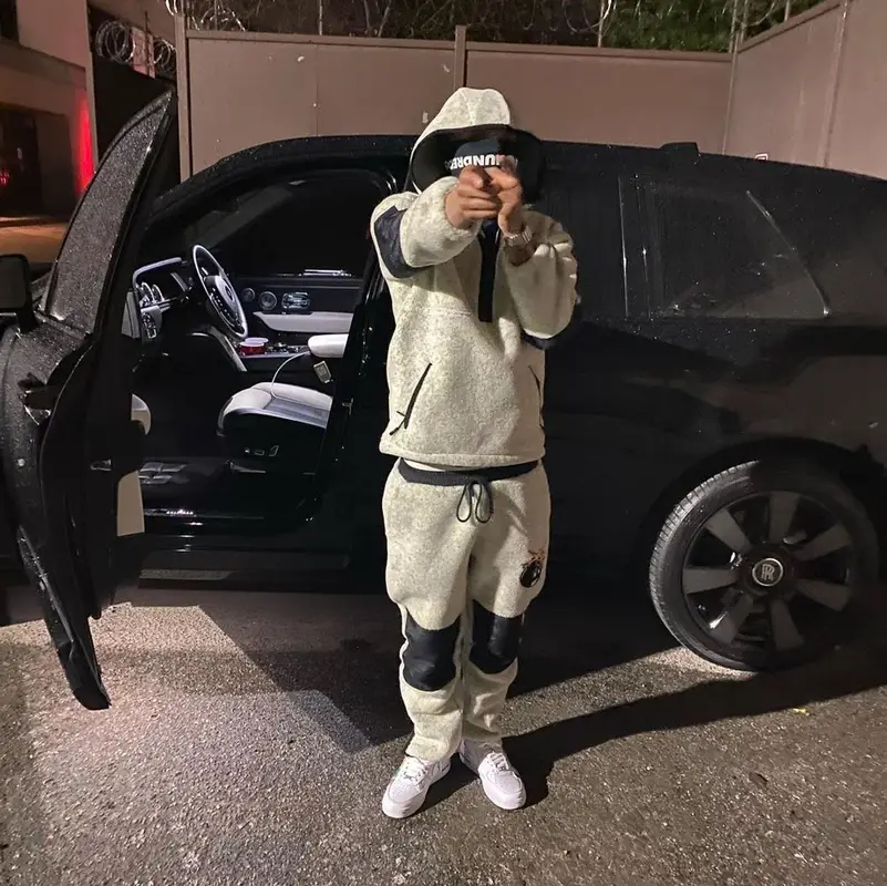 G Herbo outfit in The Hundreds and Kapitol Art Labs, 2021