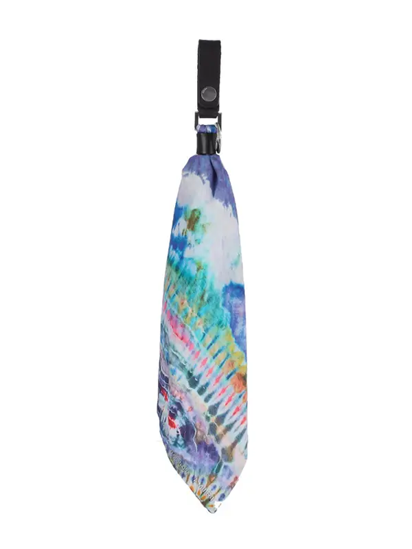 Amiri Tie Dye Bandana Keychain In Multicolour $363