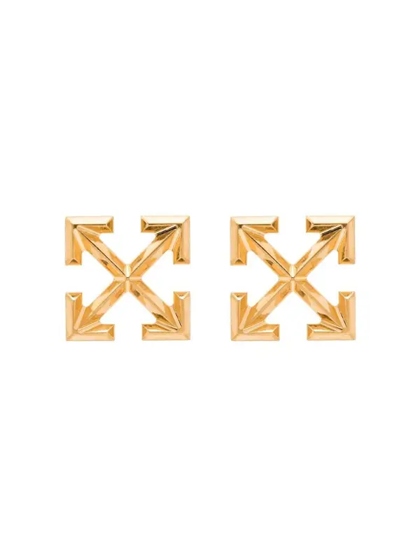 Off-White Ohrringe In Pfeilform In Gold $485