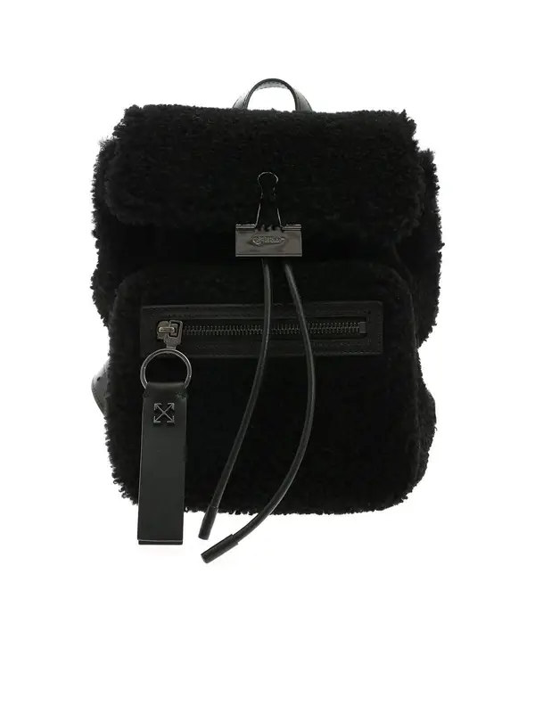Off-White Montone Binder Black Backpack $1696