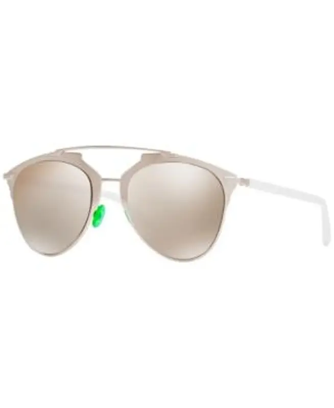 Dior Pilot Reflective Sunglasses In Silver $480