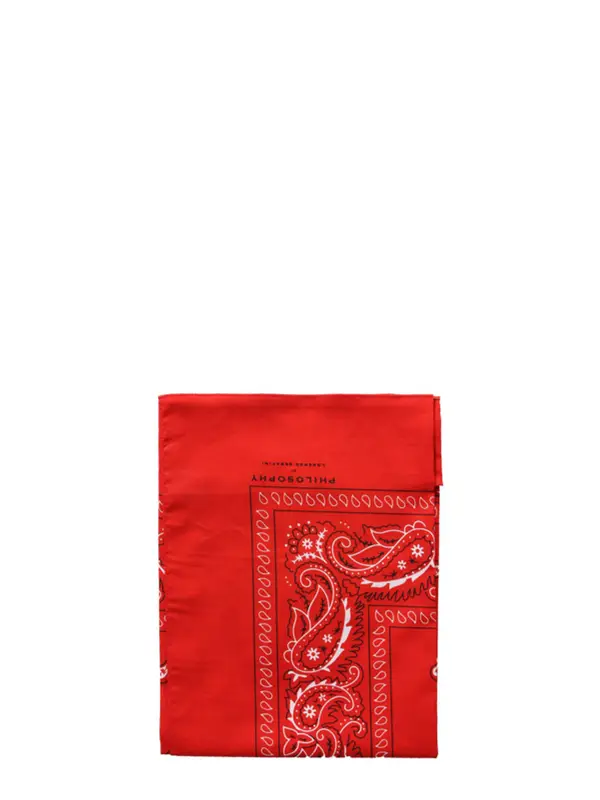 Philosophy Di Lorenzo Serafini Bandana Scarf In Rosso $106