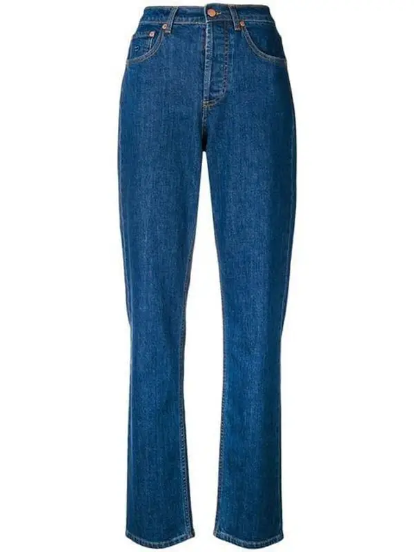 Philosophy Di Lorenzo Serafini High Waist Straight Jeans In Blue $475