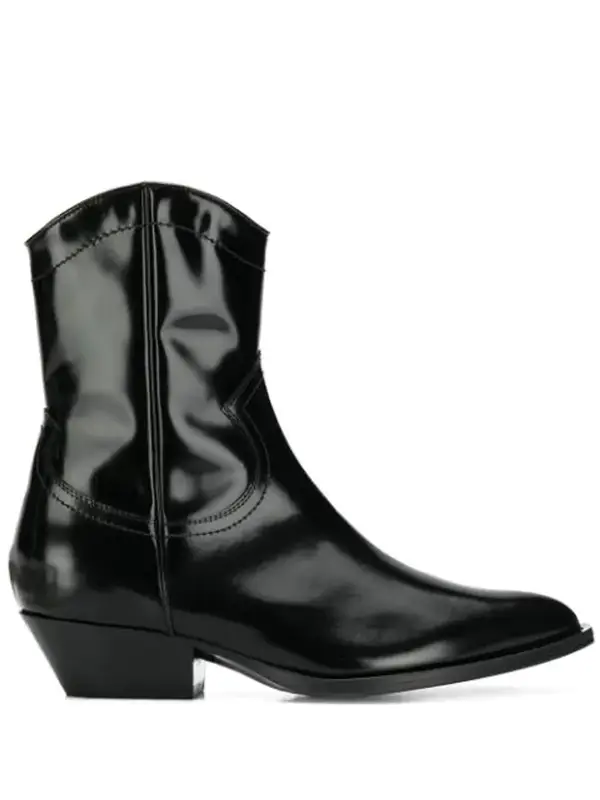Philosophy Di Lorenzo Serafini Patent Cowboy Boots In Black $652