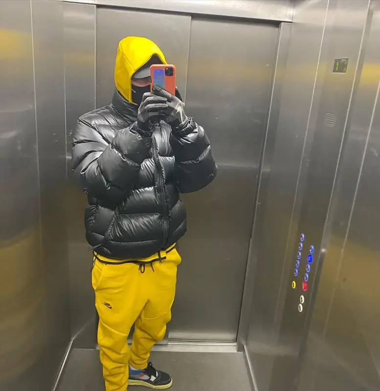 Obladaet outfit in Nike, Jordan, and Drake Merch, 2021