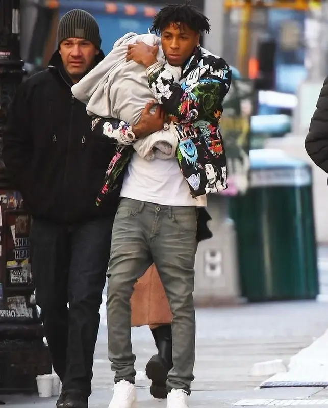 NBA YoungBoy outfit in Sugarhill, Serenede, and Nike, 2021