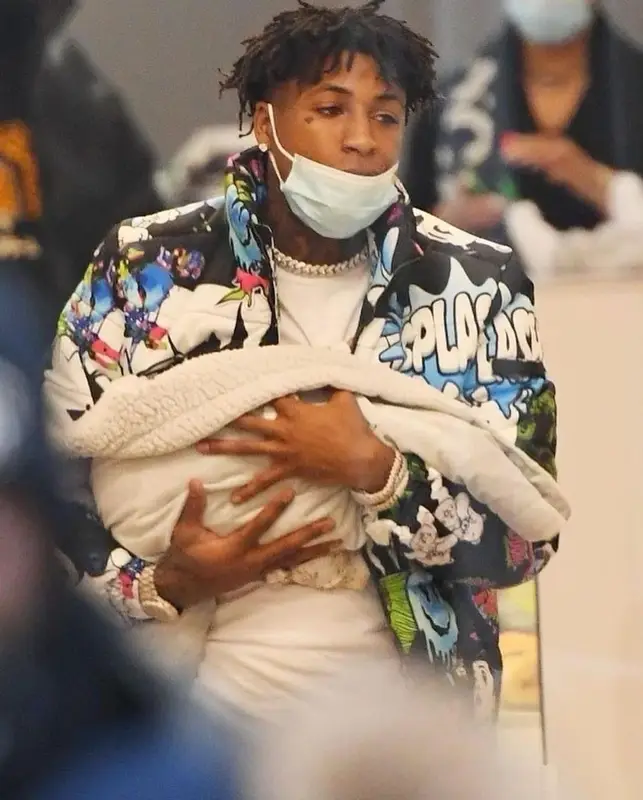 NBA YoungBoy outfit in Sugarhill, Serenede, and Nike, 2021