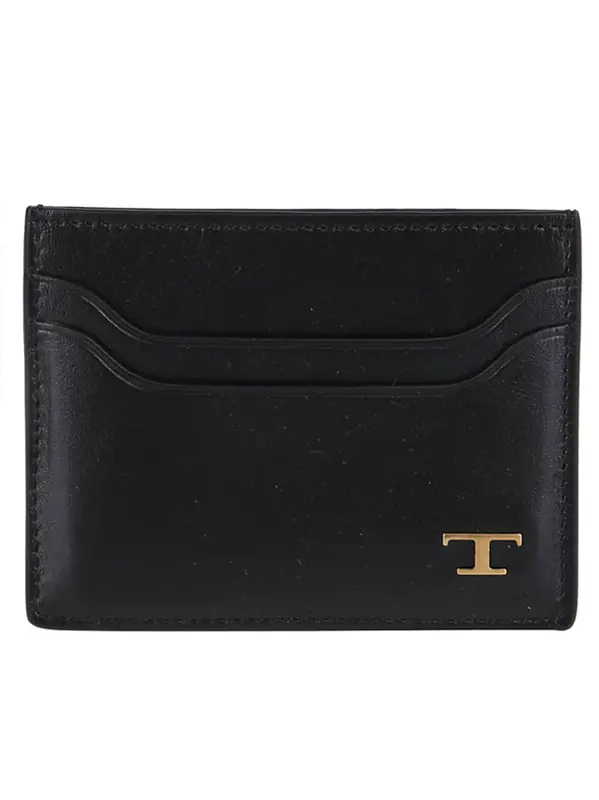 Tod's Black Leather Cardholder $238
