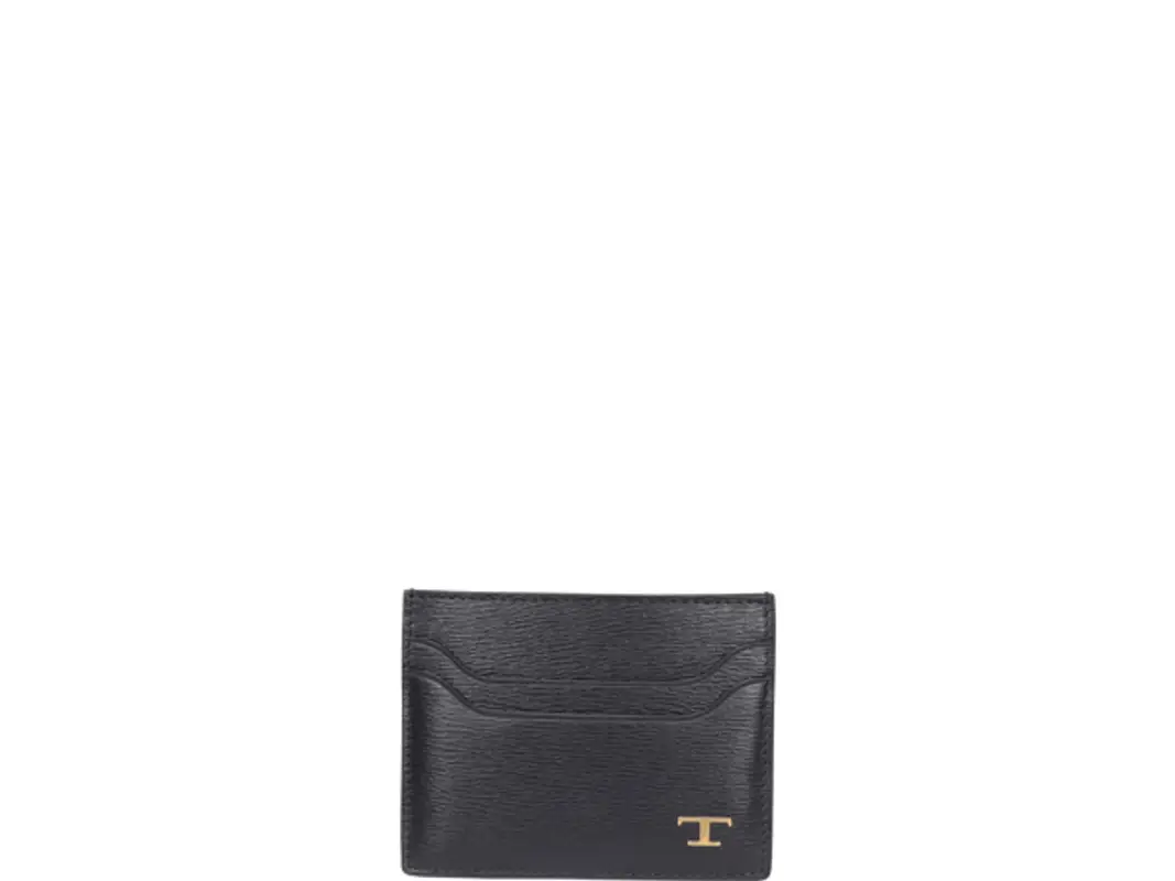 Tod's T Timeless Logo Cards Holder In Nero $249