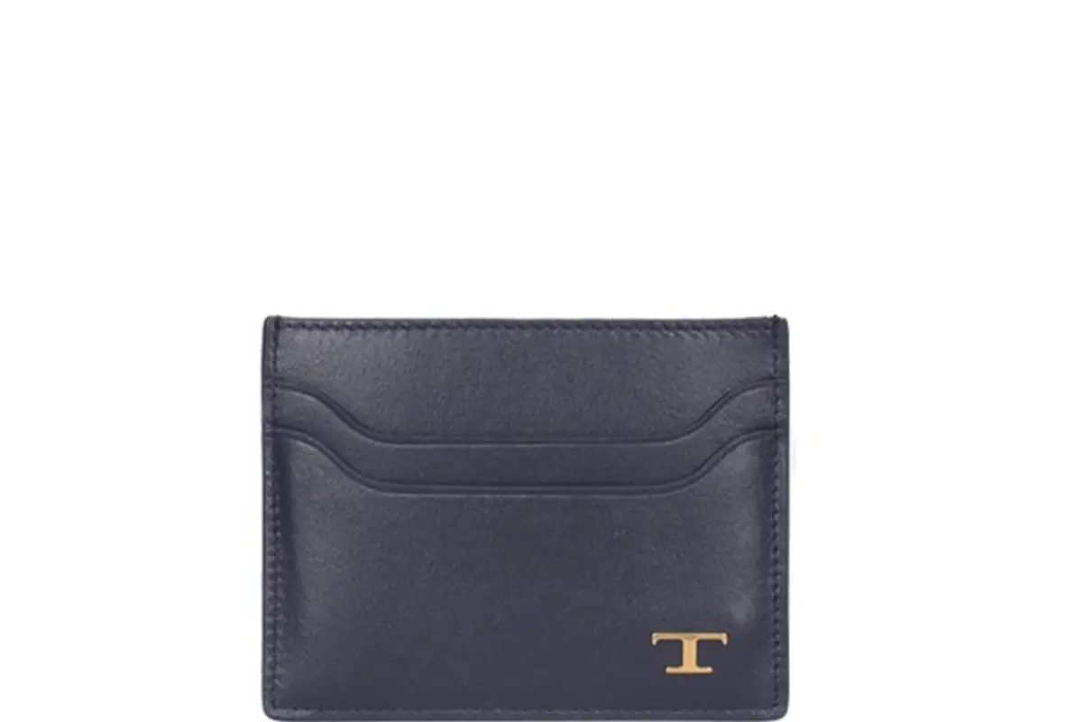 Tod's Tod's Monogram Cardholder In Navy $218