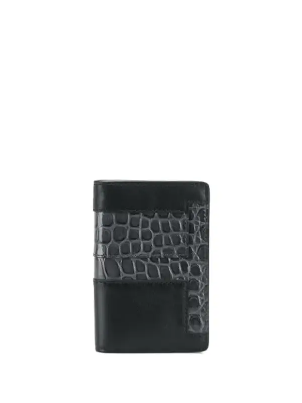 Tod's Tripla T Card Holder In Grey $246