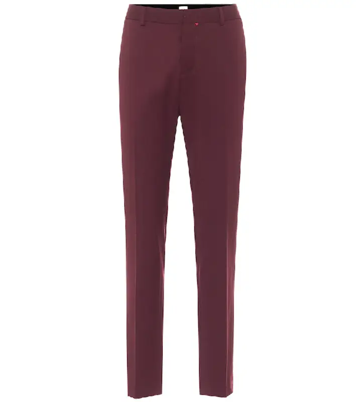 Tod's High-rise Slim Fit Pants In Purple $640