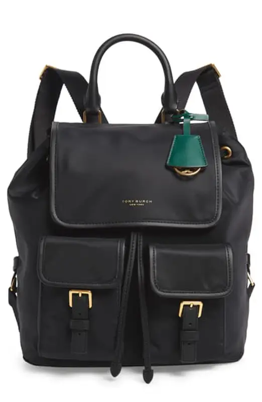 Tory Burch Perry Nylon Backpack In Black $278