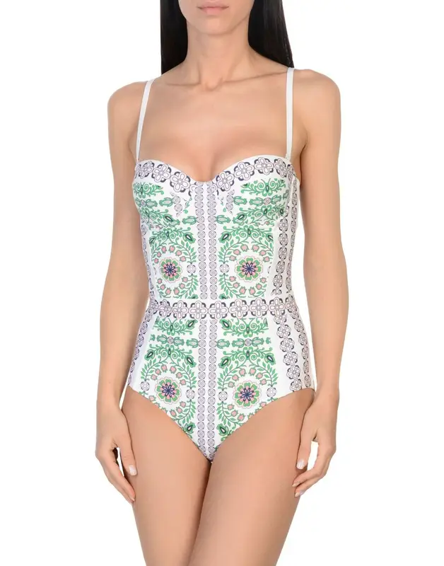 Tory Burch One-piece Swimsuits In White $167