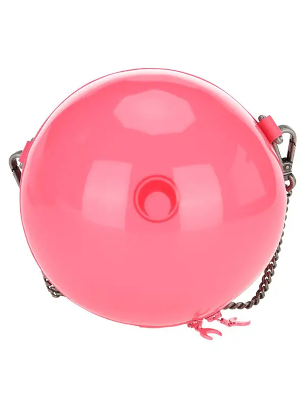 Marine Serre Marine Serre Dream Ball Zipped Shoulder Bag In Pink $665