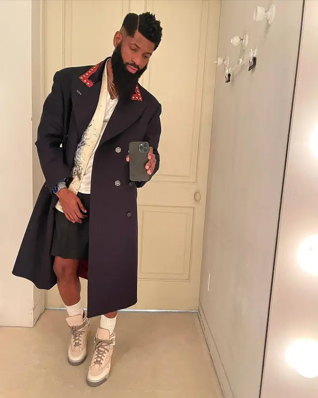 Jamal Adams outfit in Maison Margiela, 2021